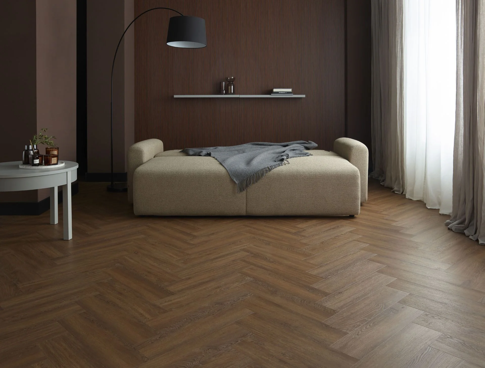 Minimalistyczna sofa z funkcją spania